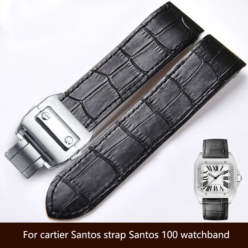 Hoogwaardige, echte leren horl - Cartier Watch Santos recensie en prijs