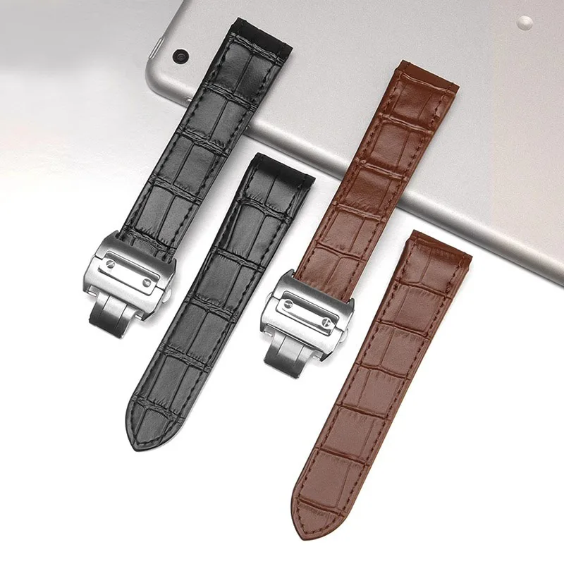 Hoogwaardige, echte leren horl - Cartier Watch Santos recensie en prijs
