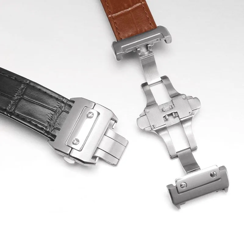 Hoogwaardige, echte leren horl - Cartier Watch Santos recensie en prijs