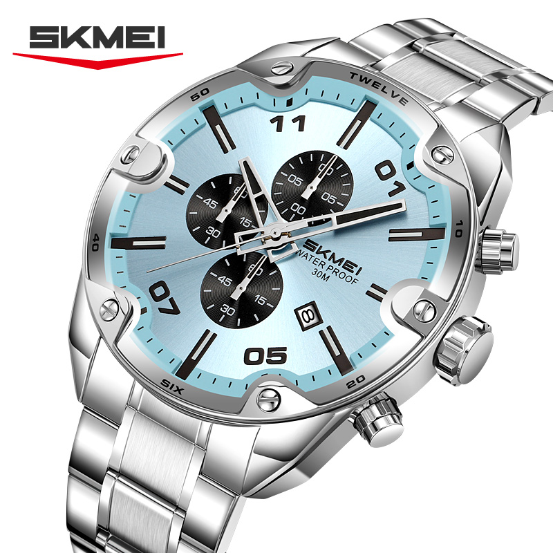 SKMEI 9387 Mode Kalender Chron - Suede Strap Watch recensie en prijs