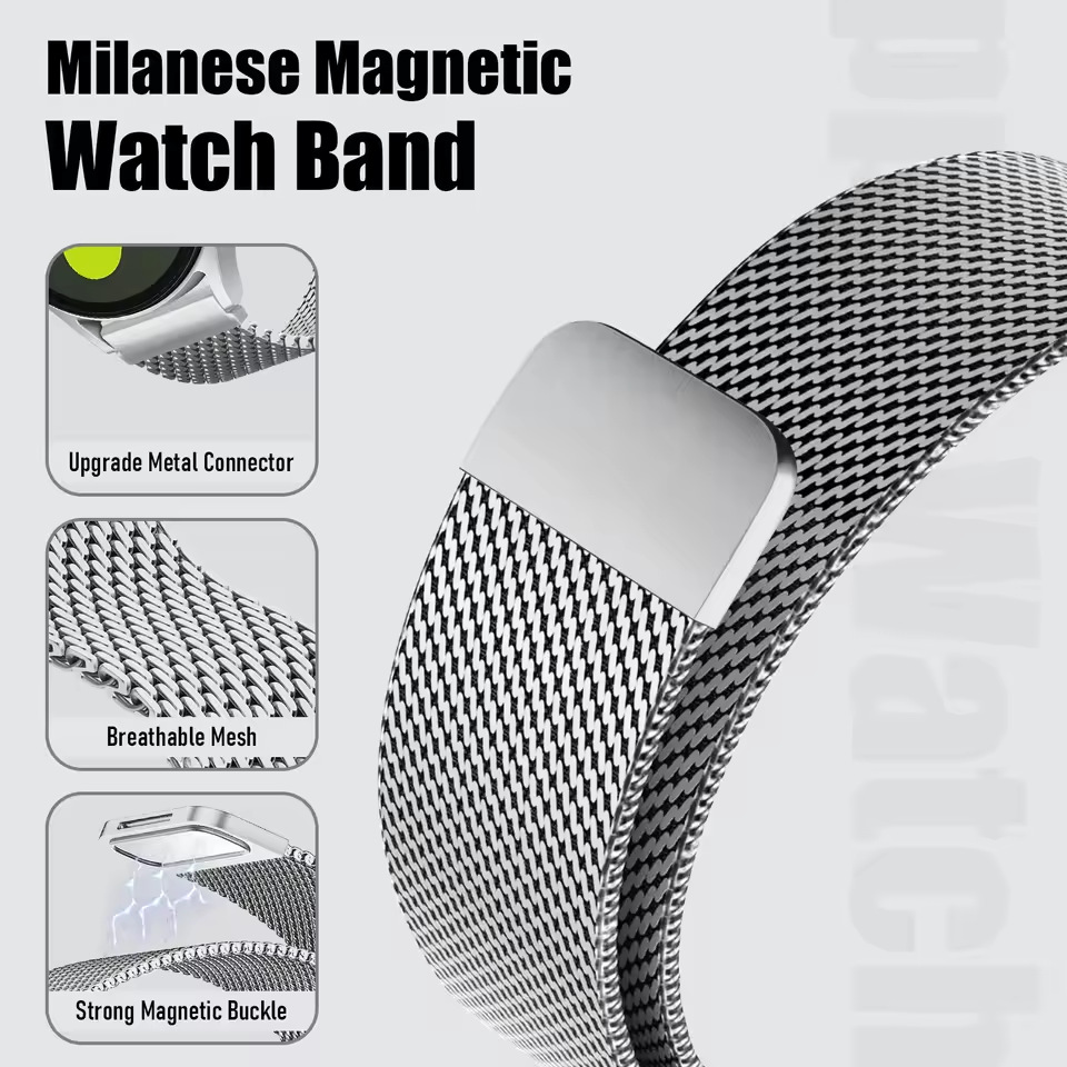 18/20/22mm Stalen Mesh Milanes - Milanese Loop Magnetic recensie en prijs