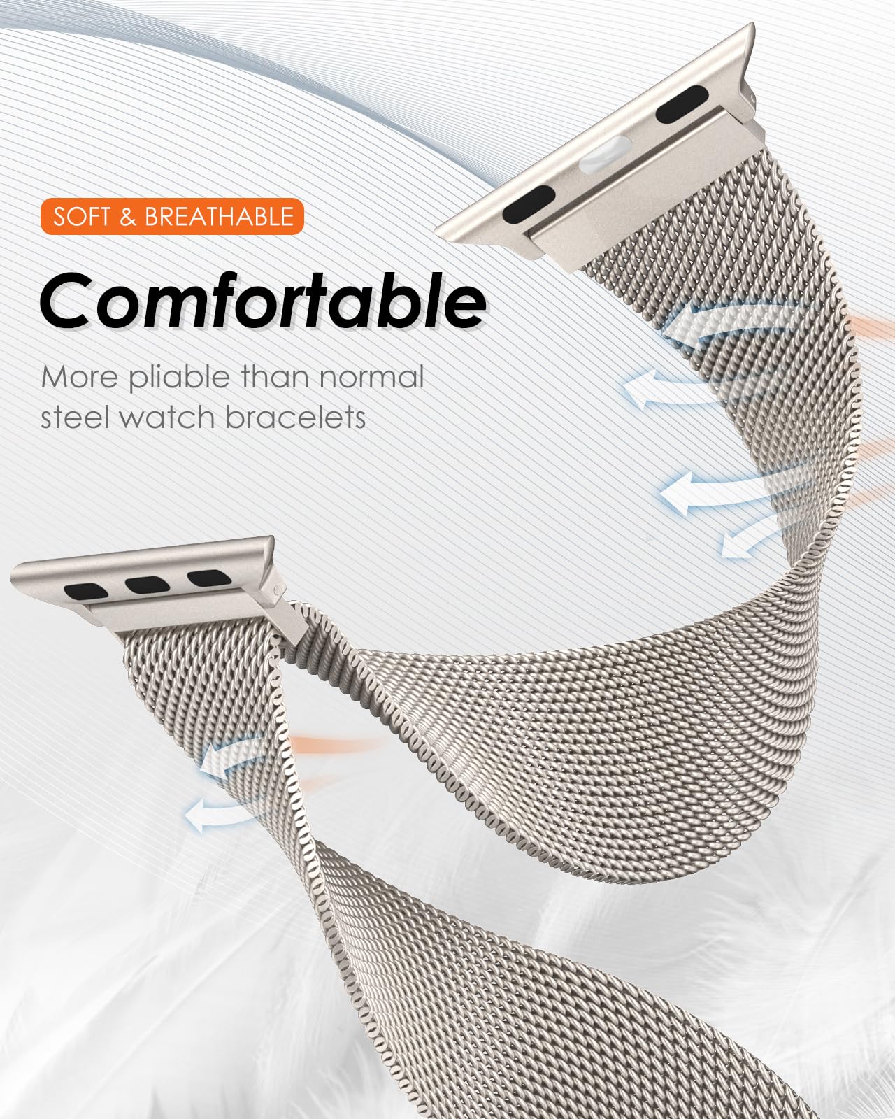 Milanese band voor Apple Watch - Milanese Loop Magnetic recensie en prijs